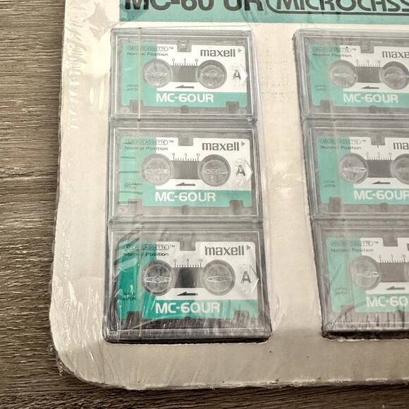 Microcassettes -- Maxell MC-60 UR (9Pack) 60 Minutes Each NEW - Picture 2 of 2